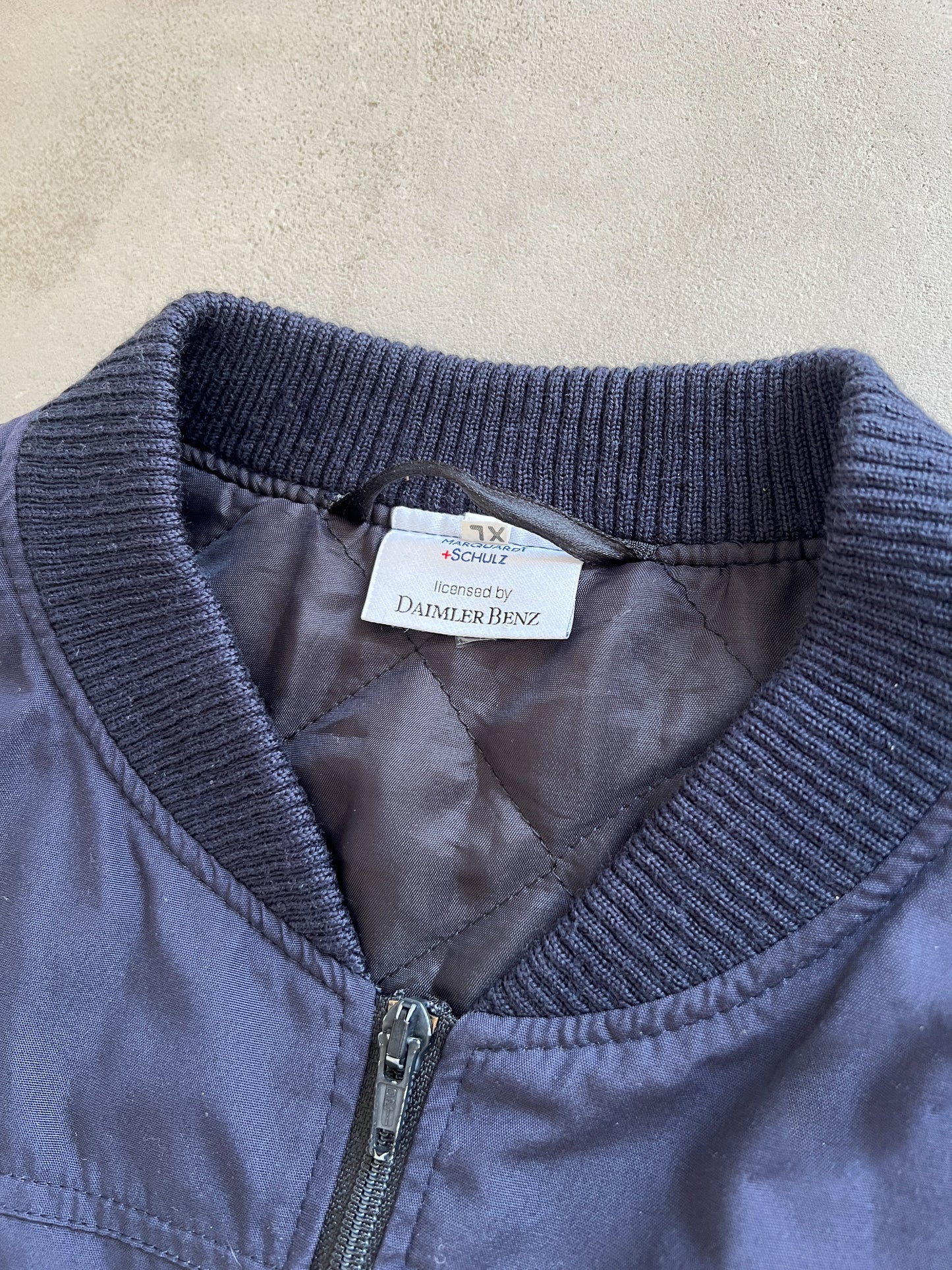 NAVY MERCEDES BENZ JACKET - 1990S - XL/XXL