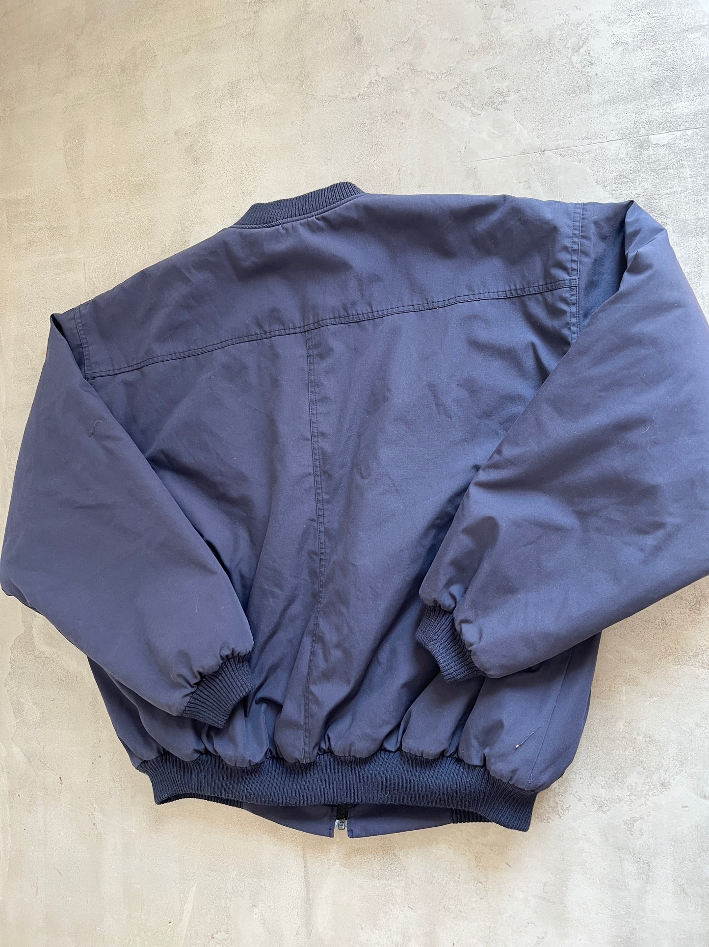 NAVY MERCEDES BENZ JACKET - 1990S - XL/XXL