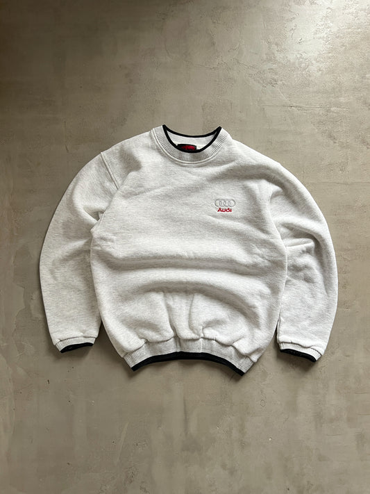 GREY AUDI SWEATER - 1990S - M