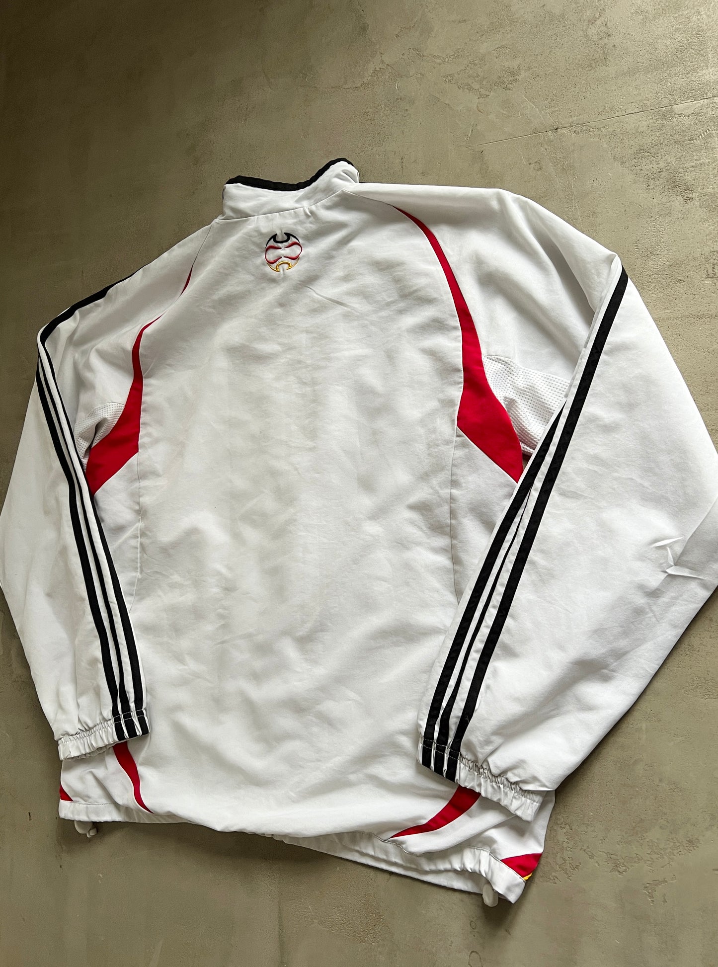 WHITE GERMANY ADIDAS TRACK JACKET - 2000S - L