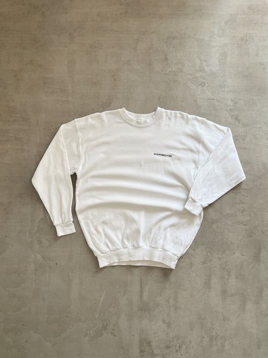WHITE PORSCHE SWEATER - 2000S - M