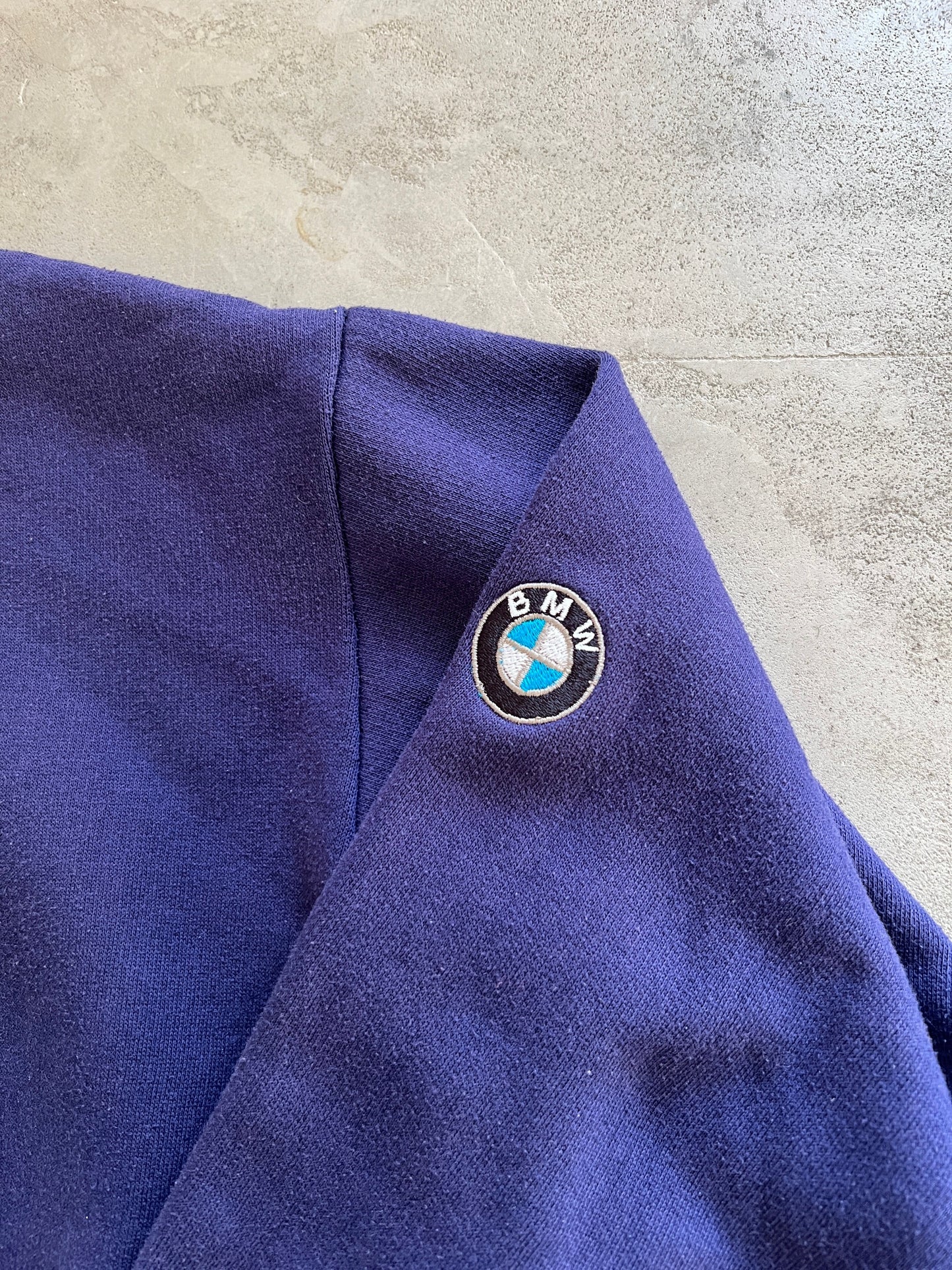FADED NAVY/PURPLE BMW SWEATER - 2000S - S