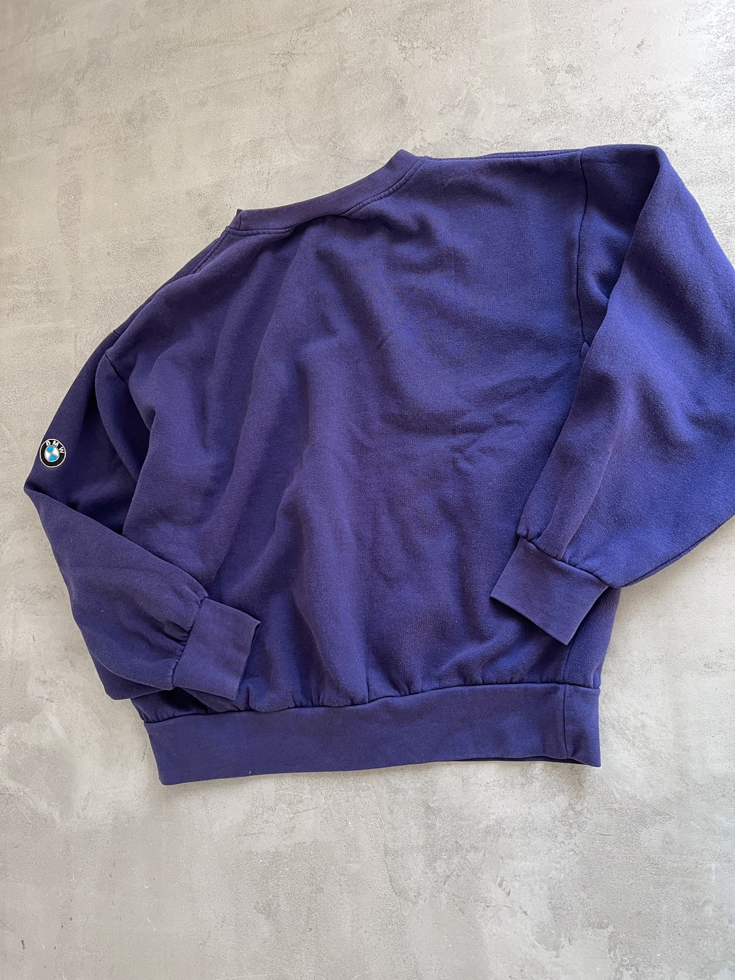 FADED NAVY/PURPLE BMW SWEATER - 2000S - S