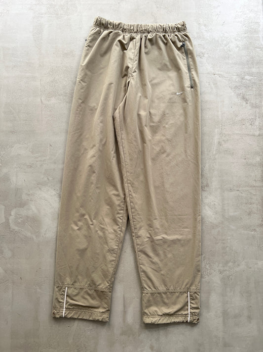 BEIGE NIKE TRACK PANTS - 2000S - M/S