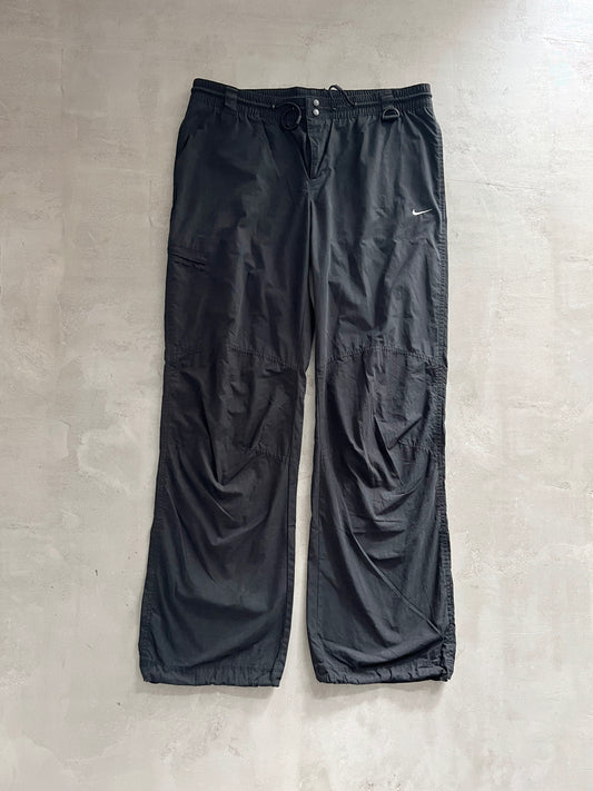 BLACK NIKE TRACK PANTS - 2000S - L/M