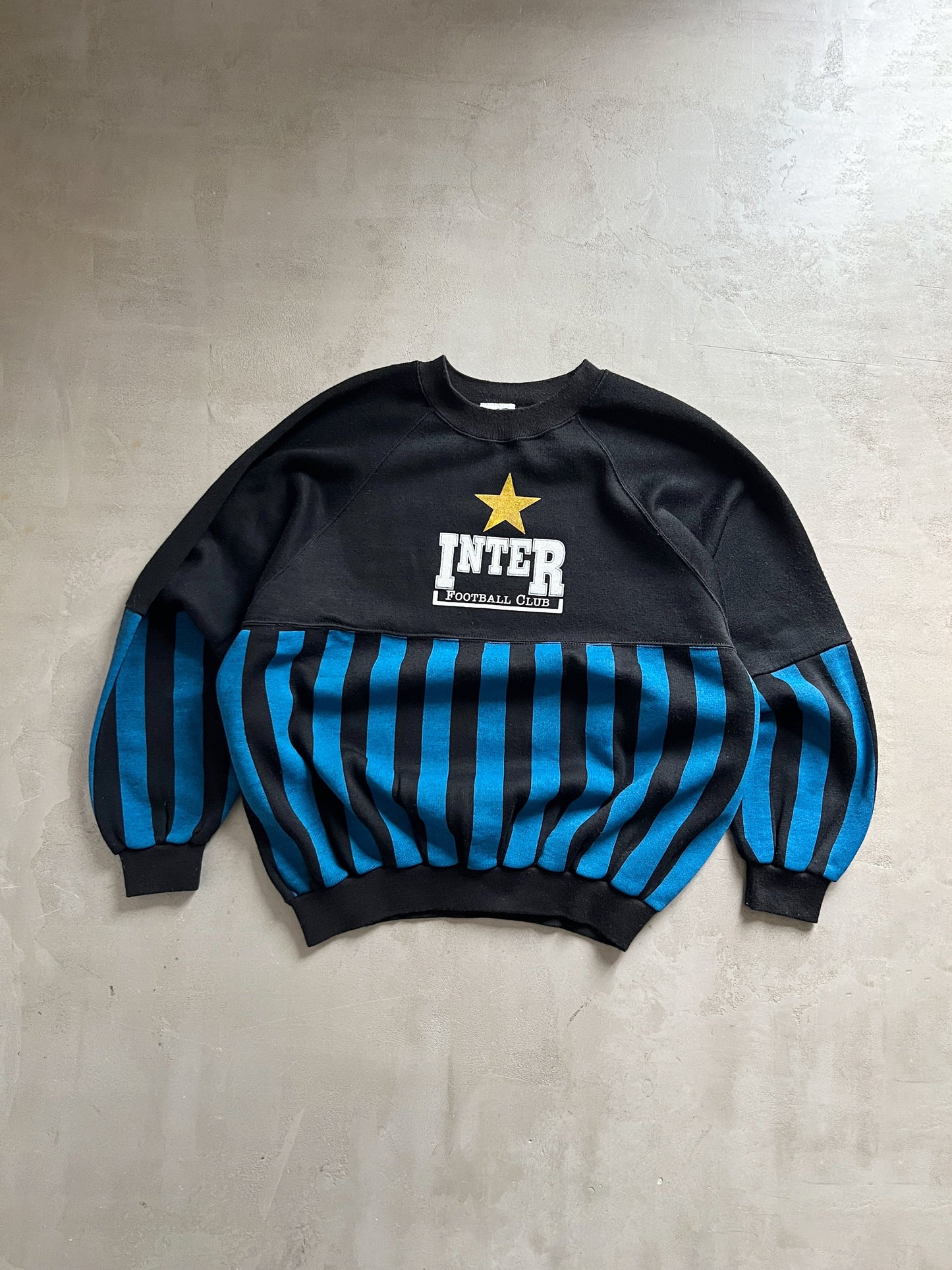 BLUE/BLACK INTER MILAN SWEATER - 2000S - M/L