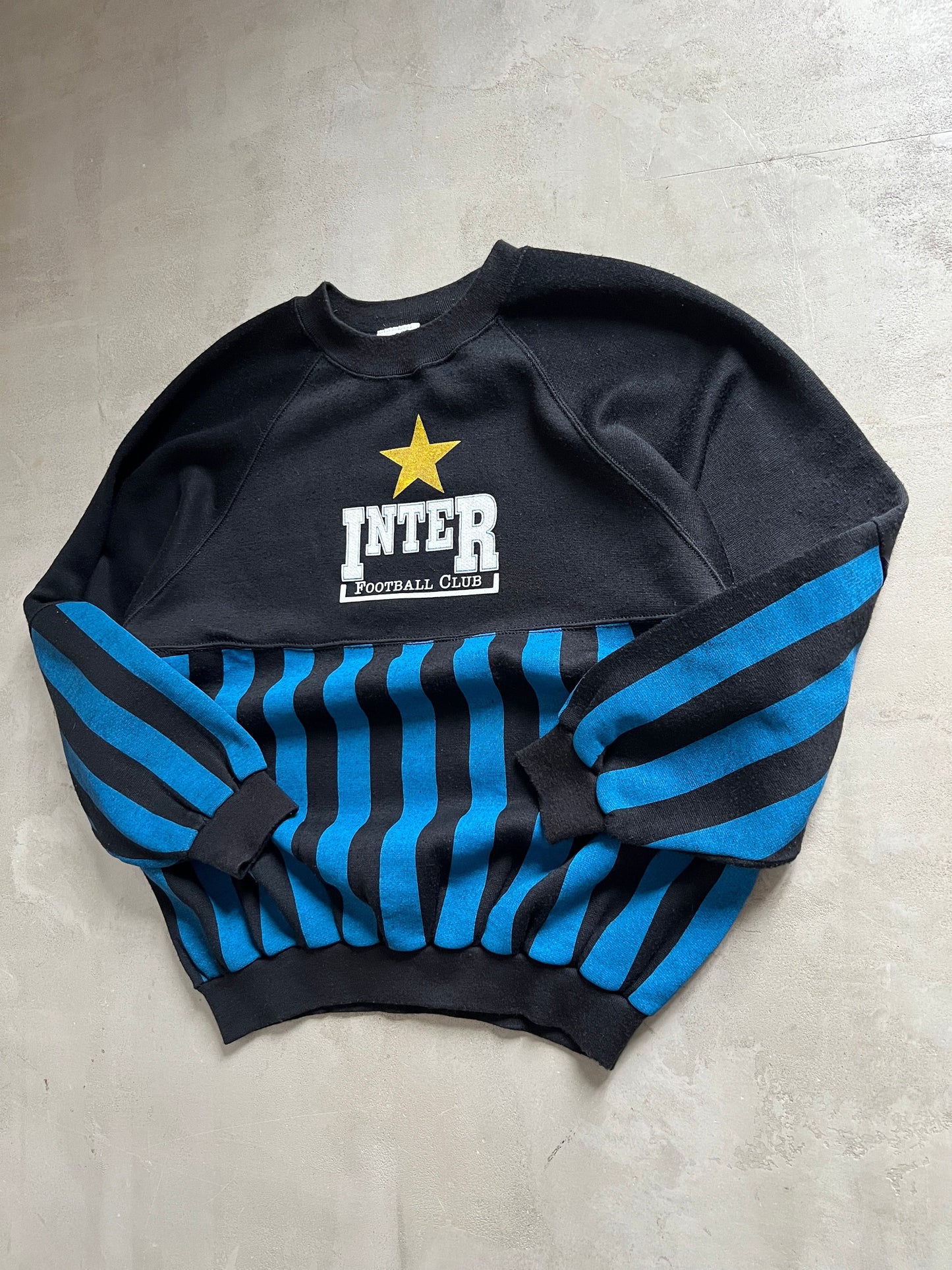 BLUE/BLACK INTER MILAN SWEATER - 2000S - M/L
