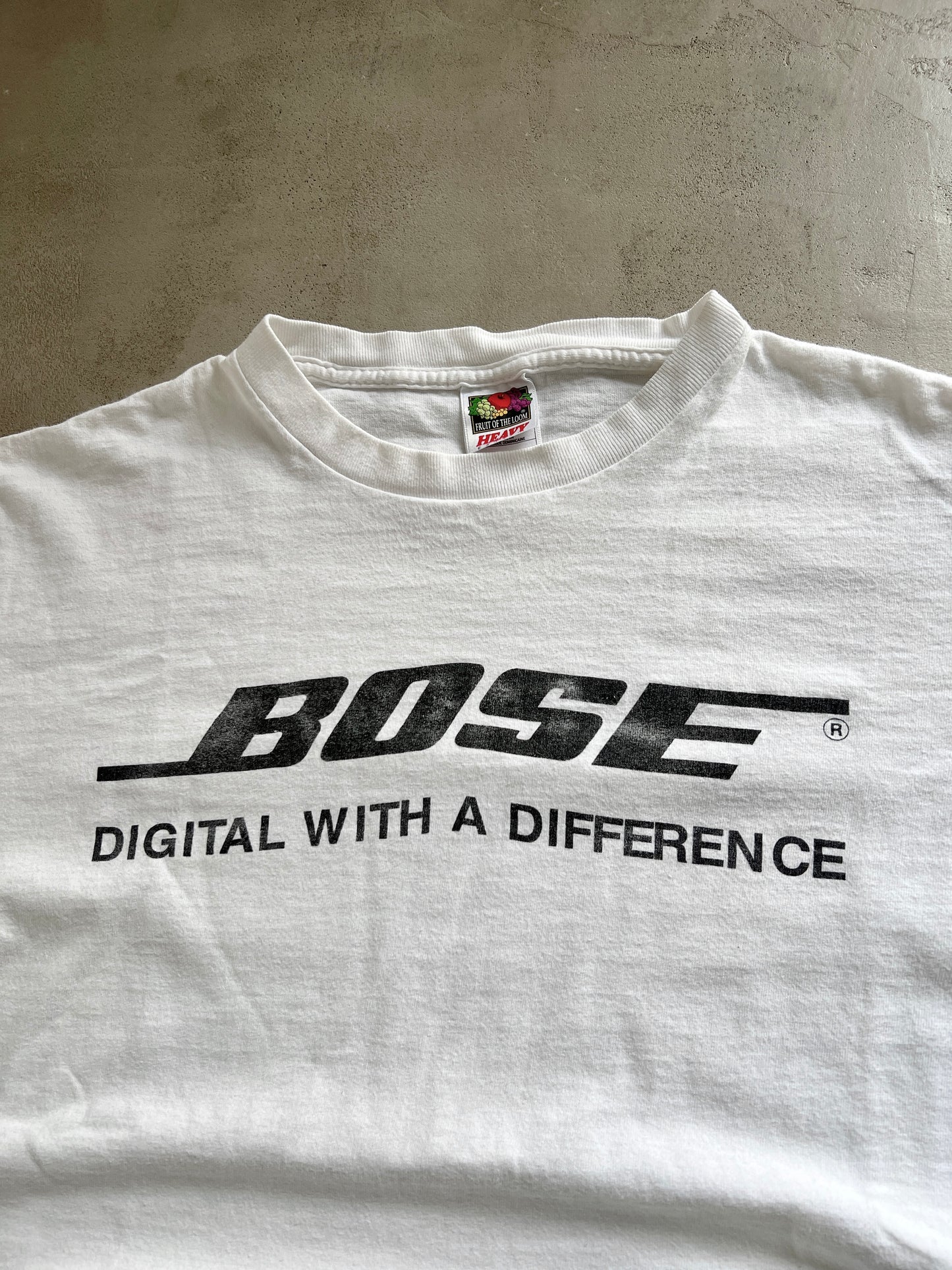 WHITE BOSE PROMO TEE - 1990S - M