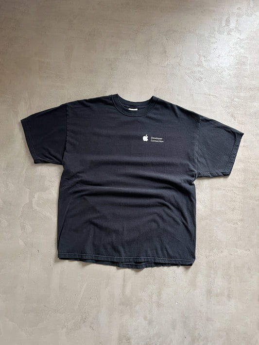 BLACK APPLE PROMO TEE- 2000S - XL