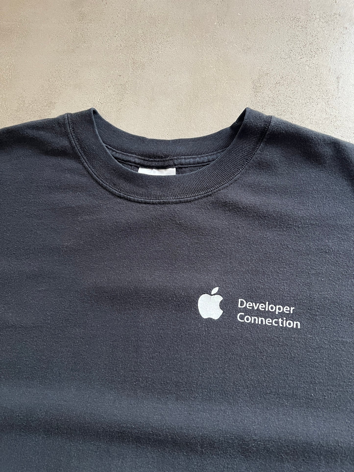 BLACK APPLE PROMO TEE- 2000S - XL